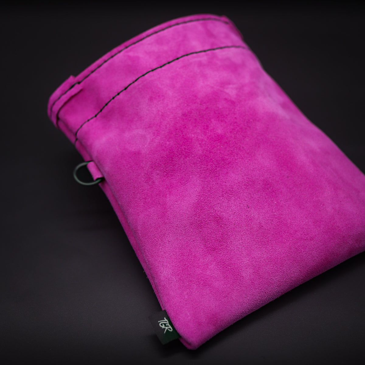 Pink Leather Treat Pouch