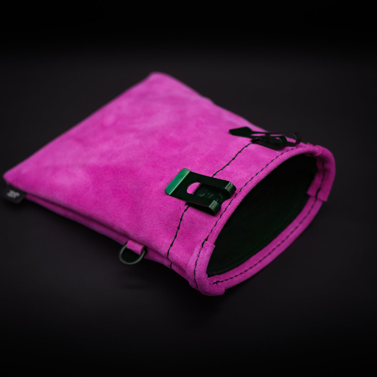 Pink Leather Treat Pouch