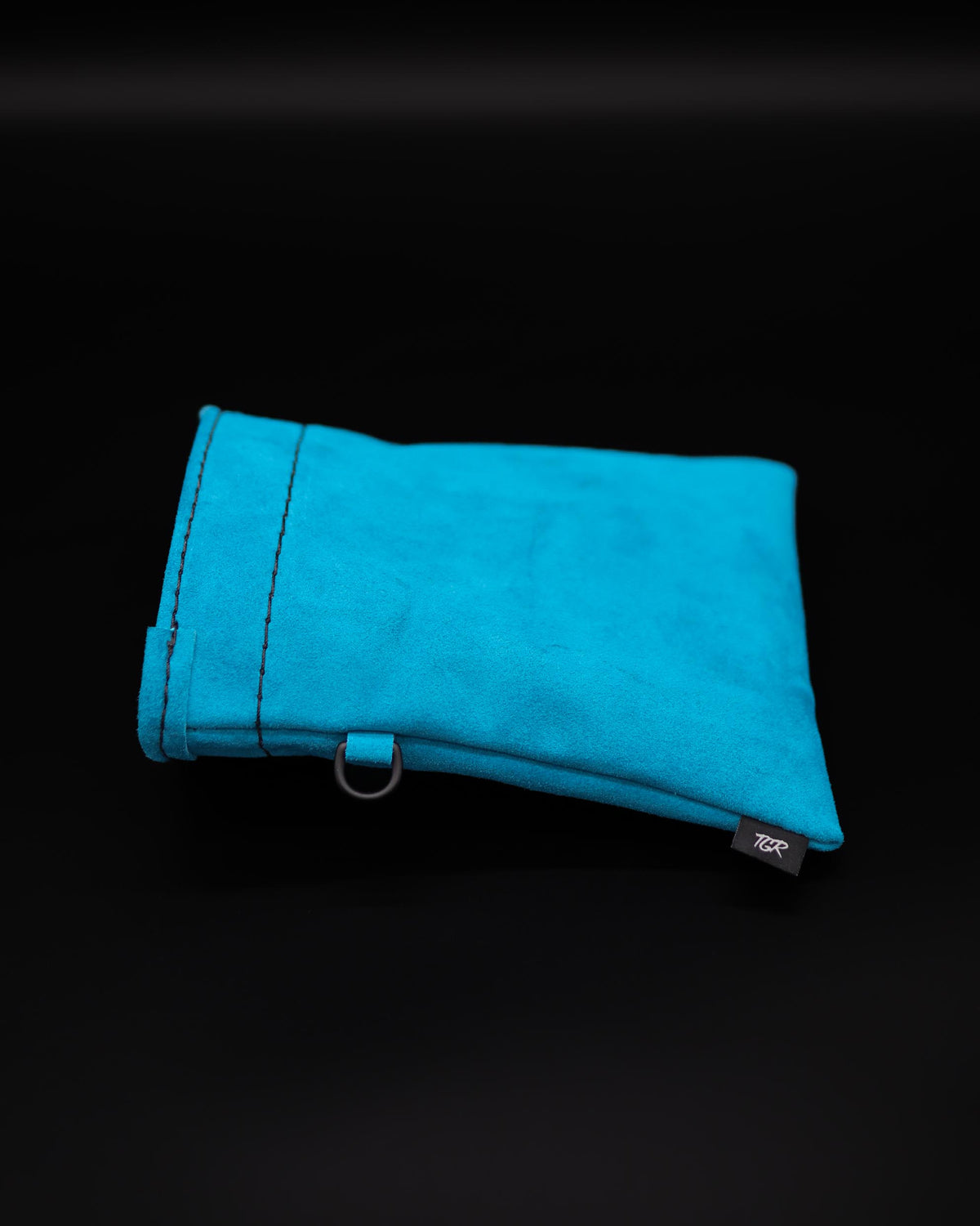 Teal Leather Treat Pouch