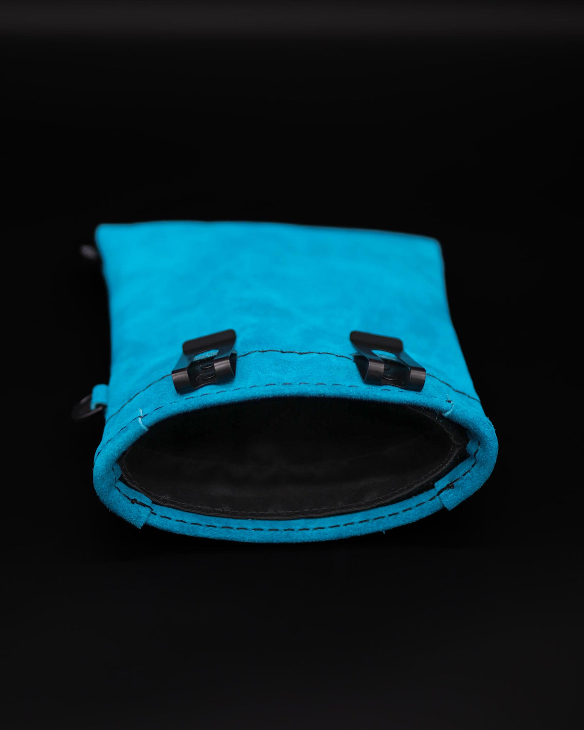 Teal Leather Treat Pouch
