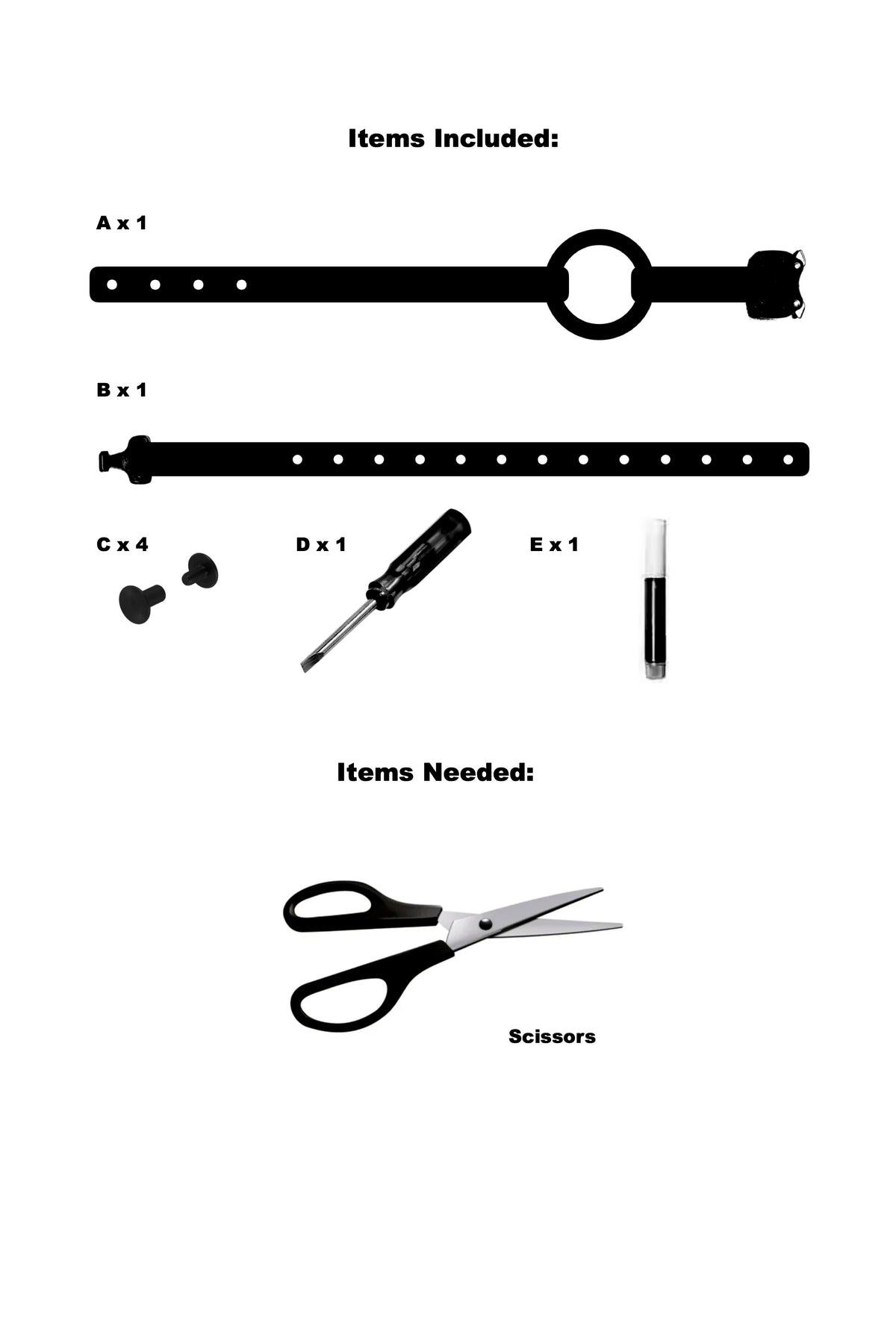 TGR 3/4" E-Collar Strap