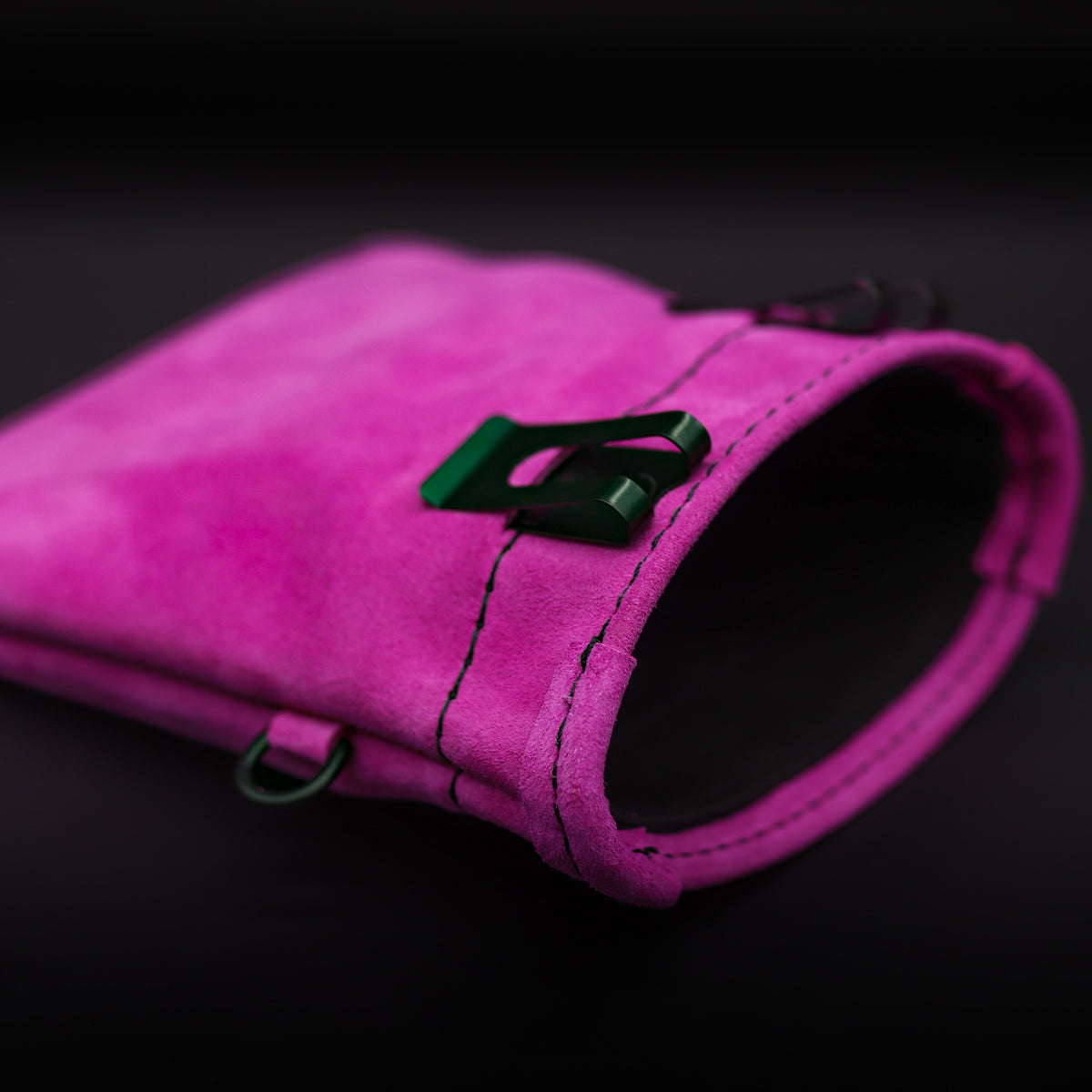 Pink Leather Treat Pouch