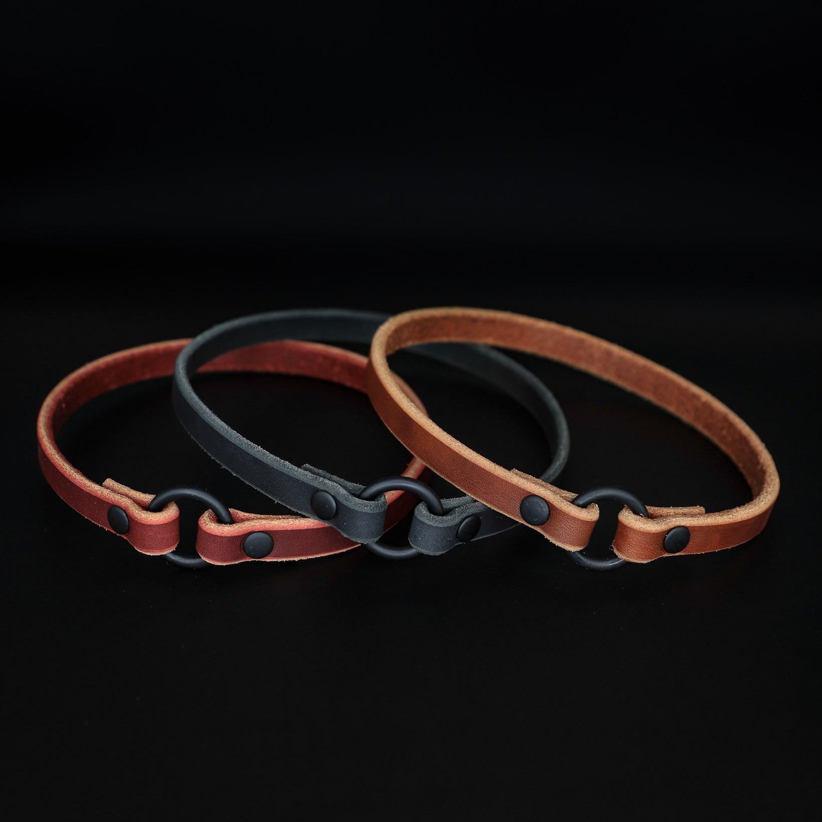 Leather sale tag collar