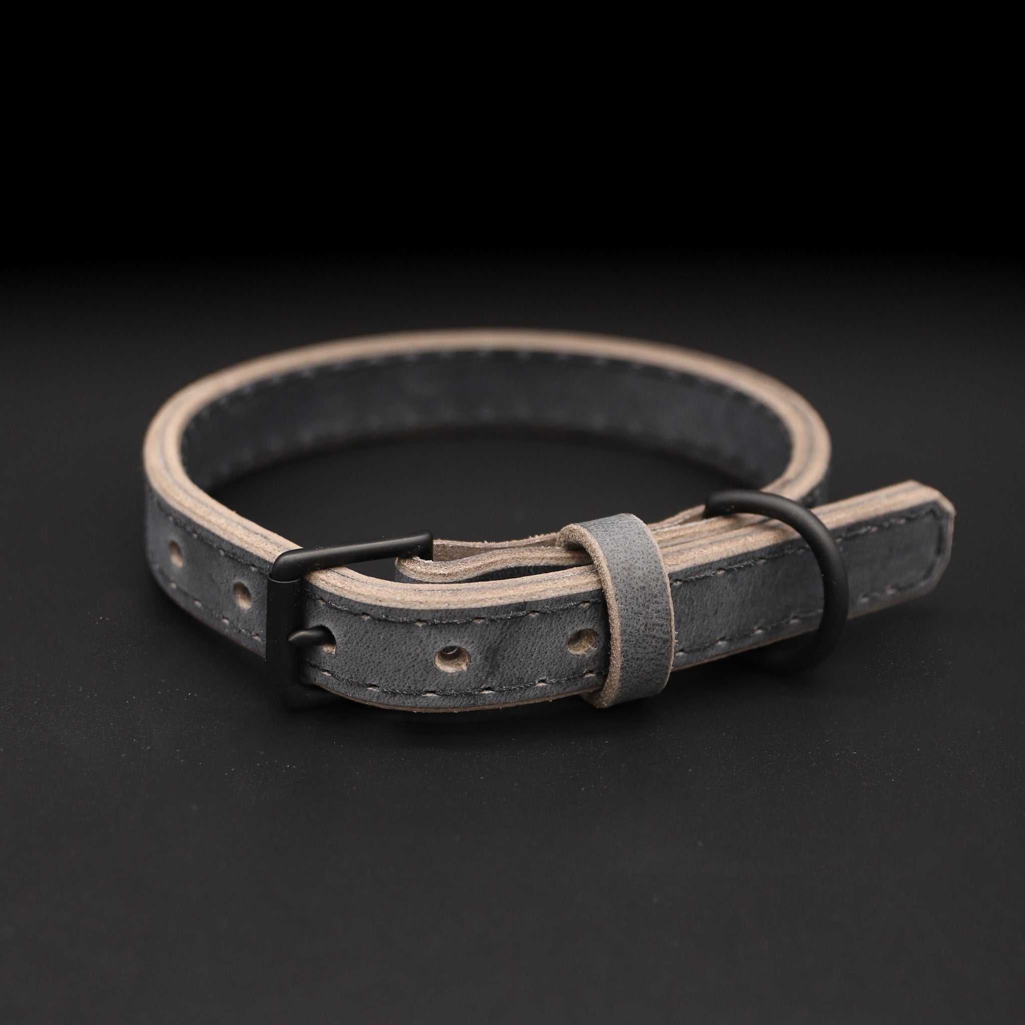 Buffalo leather dog sales collar