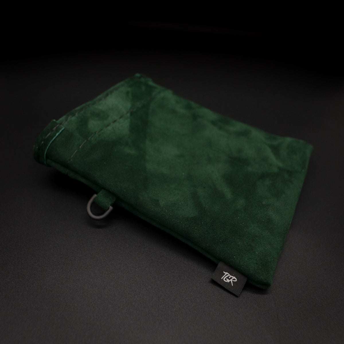 Forest Green Leather Treat Pouch